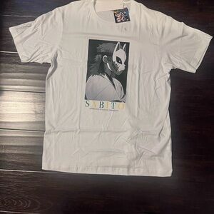 Uniqlo White Sabito Graphic Tee